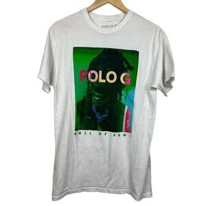 Polo G Hall Of Fame Portrait Music COTTON T-Shirt HIP-HOP Medium